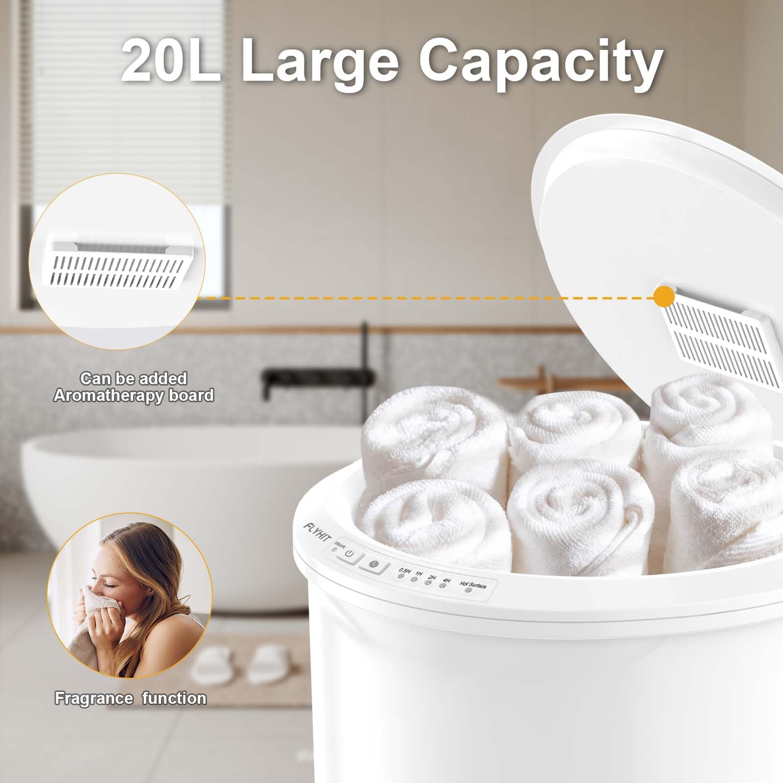 Amazon.co.jp: FLYHIT バスルーム用大型タオルウォーマー - 加熱式